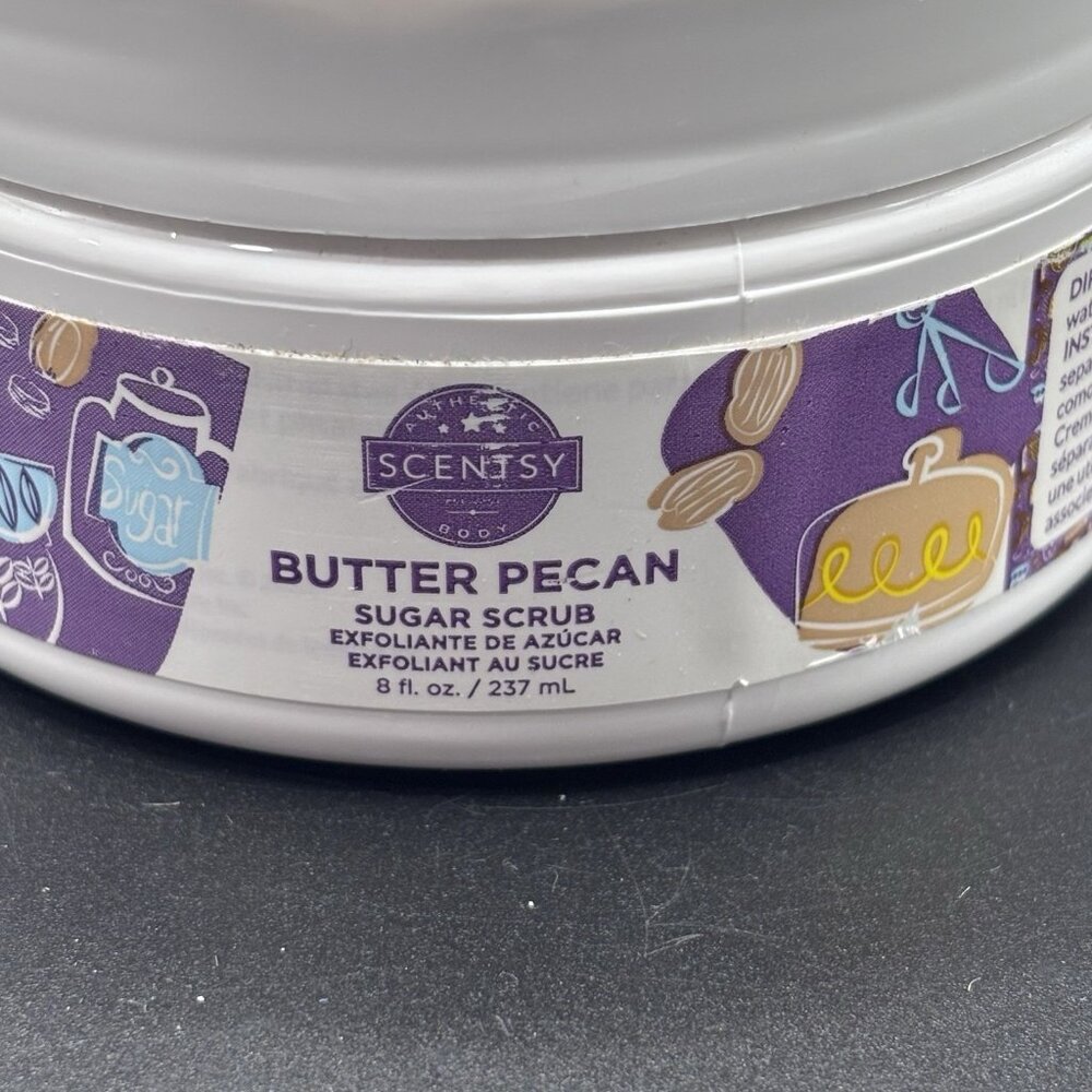Scentsy Sugar Scrub Butter Pecan 8 oz Fall Bakery Gourmand Autumn Sealed - Picture 2 of 12